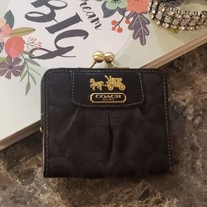 Coach black wallet